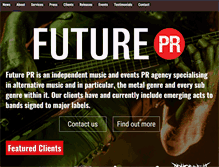 Tablet Screenshot of futurepr.net